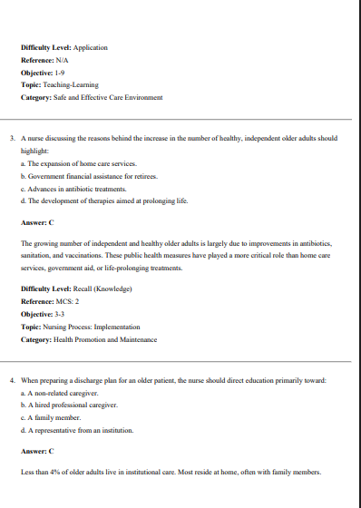 Test Bank for Nursing for Wellness in Older Adults 9th Edition By Carol A Miller - Image 3
