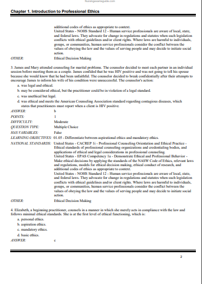 Test Bank for Issues and Ethics in the Helping Professions 11th Edition by Corey - Image 3